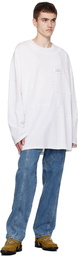 Feng Chen Wang White Paneled Long Sleeve T-Shirt