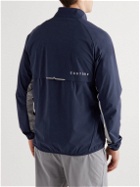 Castore - Active Logo-Print Two-Tone Stretch-Shell Jacket - Blue