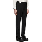 1017 ALYX 9SM Black Wool Stirrup Suit Trousers