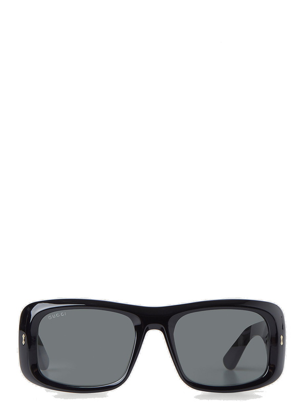 Photo: Rectangular Frame Sunglasses in Black