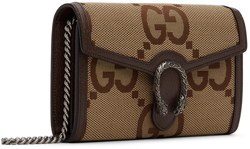 Gucci: Brown Jumbo GG Wallet