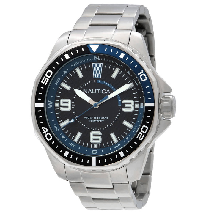 Photo: Nautica Koh May Bay Quartz Black Dial Mens Watch Box Set NAPKMF307