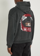 Duke And Dexter Helmet Printed Cotton Sweatshirt Black