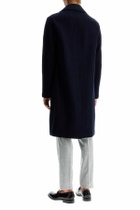 HARRIS WHARF LONDON double-breasted wool coat in boiled Blue