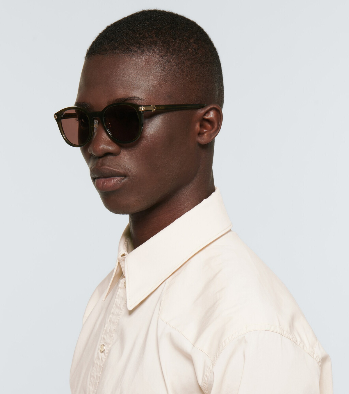 Cartier Eyewear Collection - Tortoiseshell aviator sunglasses
