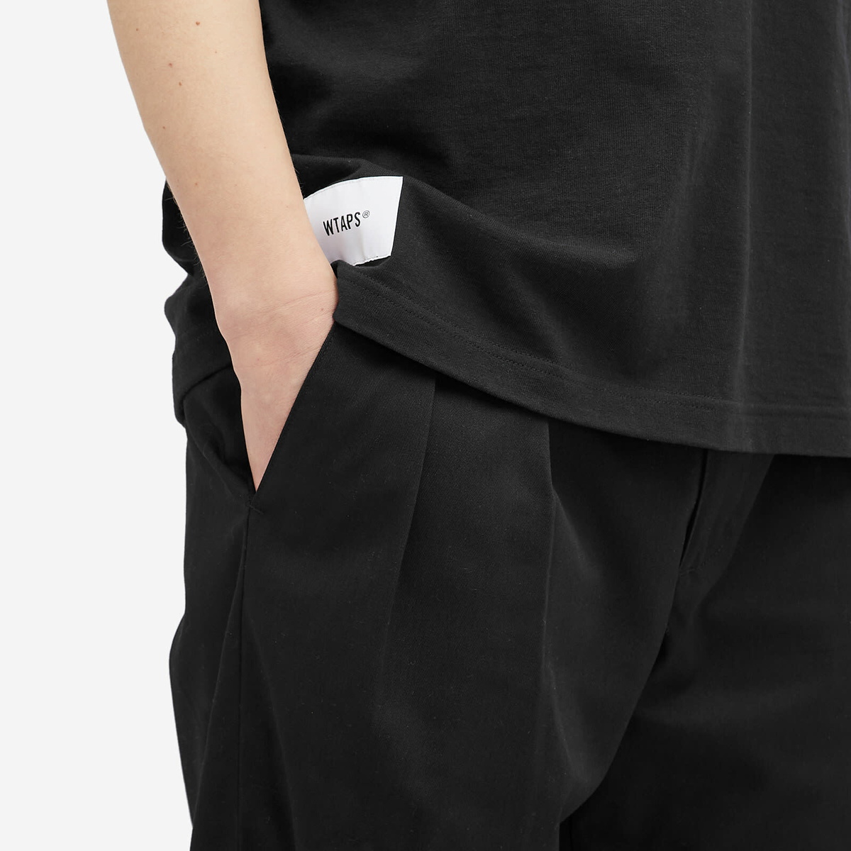 WTAPS TROUSERS / COTTON. TWILL ブラック L WTAPS Men's 16 Double Pleat Trousers in Black WTAPS
