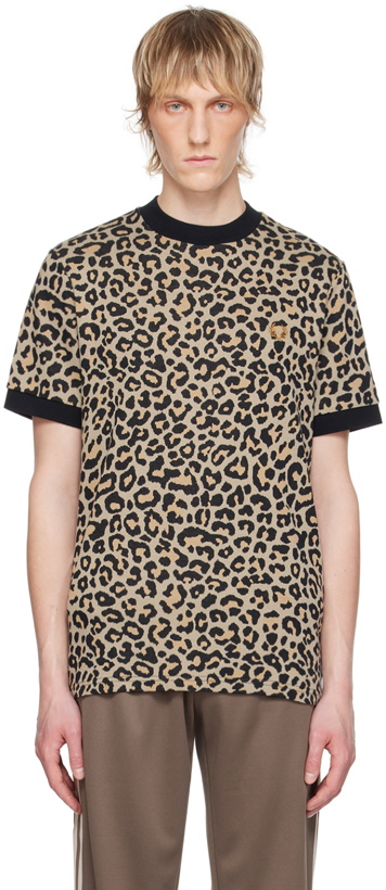 Photo: Fred Perry Beige Leopard T-Shirt