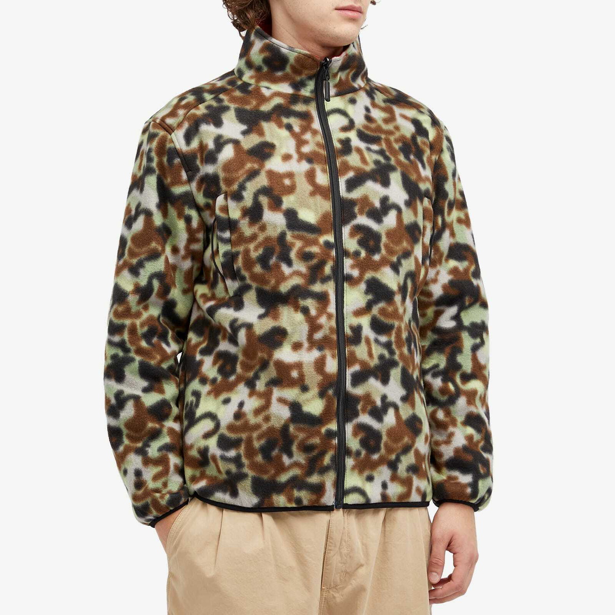 Pop Trading Company Men's Adam Reversible Fleece in Goji Berry