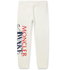 Moncler Genius - Awake NY 2 Moncler 1952 Tapered Logo-Print Cotton-Jersey Sweatpants - White