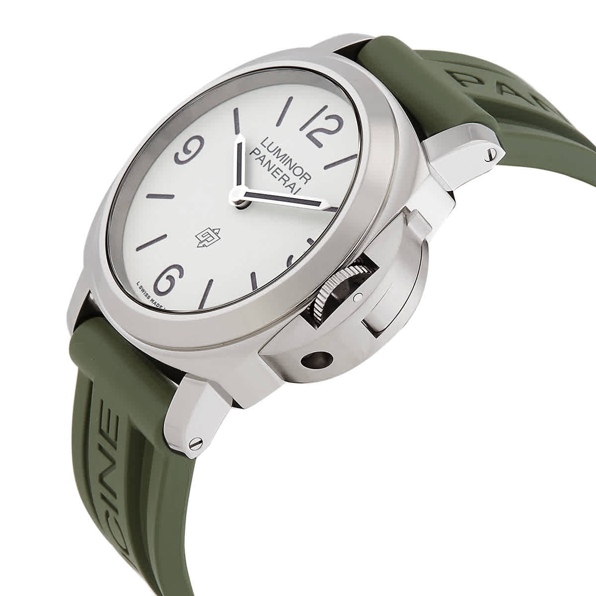 Panerai Luminor 44mm Base Logo Automatic White Dial Mens Watch PAM01087