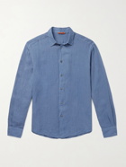 BARENA - Slim-Fit Linen Shirt - Blue