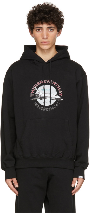 Photo: thisisneverthat Black Spaceship Hoodie