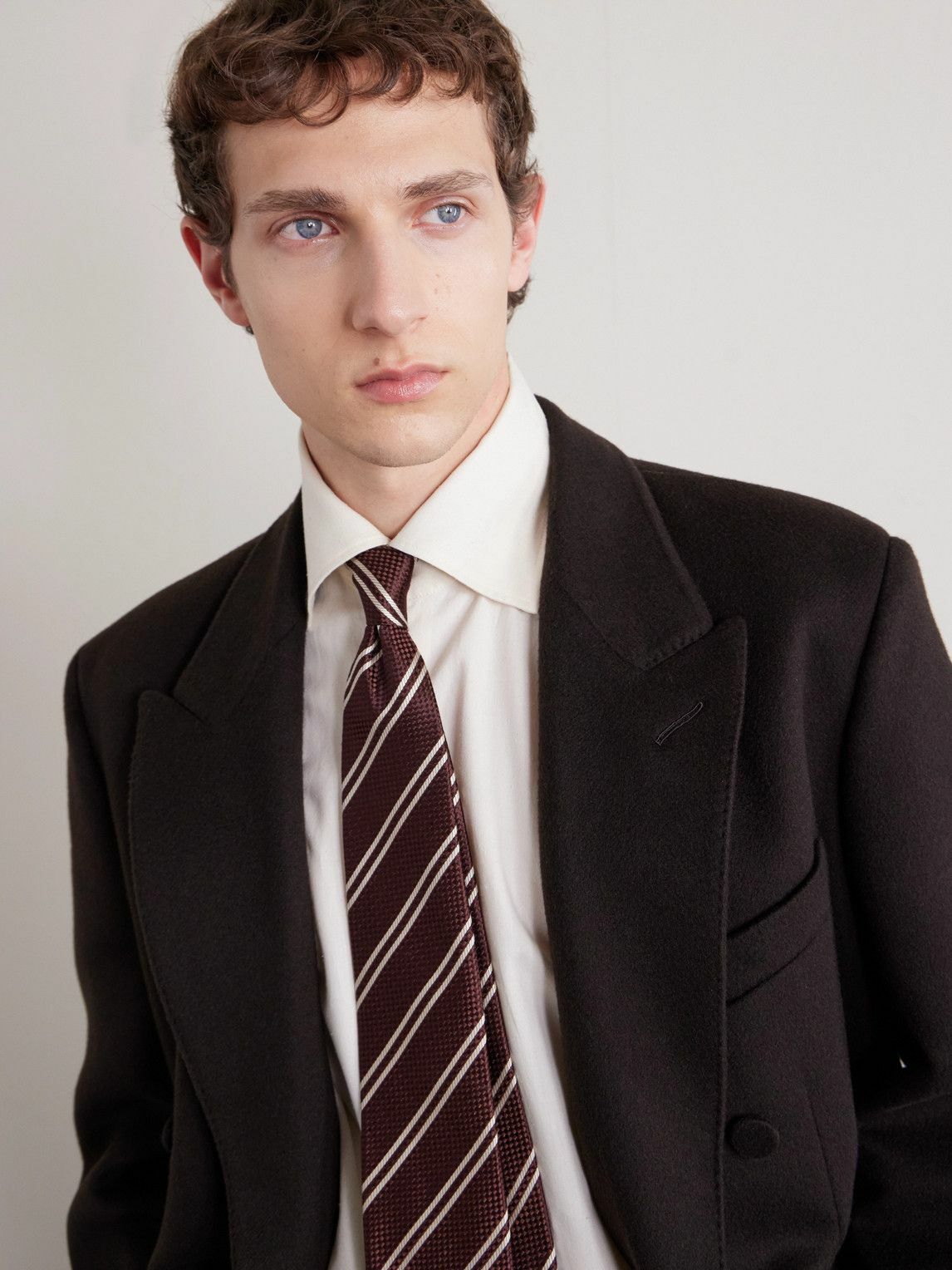 TOM FORD - 8cm Striped Silk-Jacquard Tie
