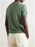 Canali - Cotton and Silk-Blend T-Shirt - Green