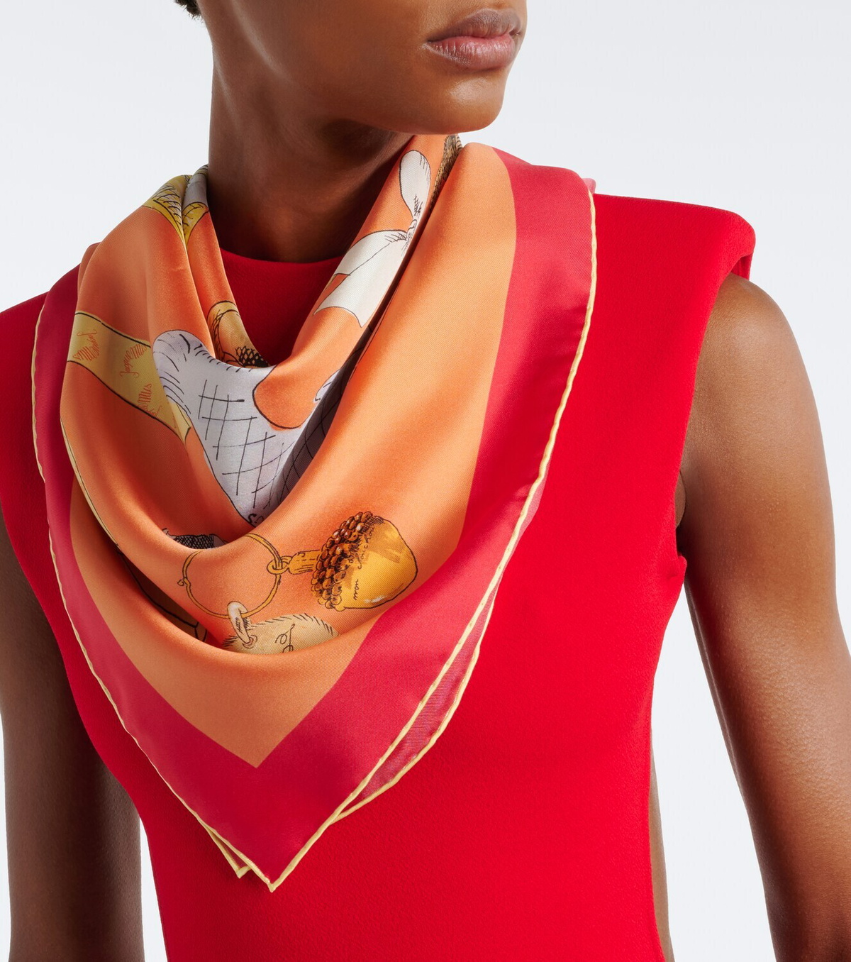 Jacquemus Cocktail silk scarf
