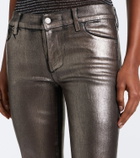 Frame Rodeo coated flared jeans