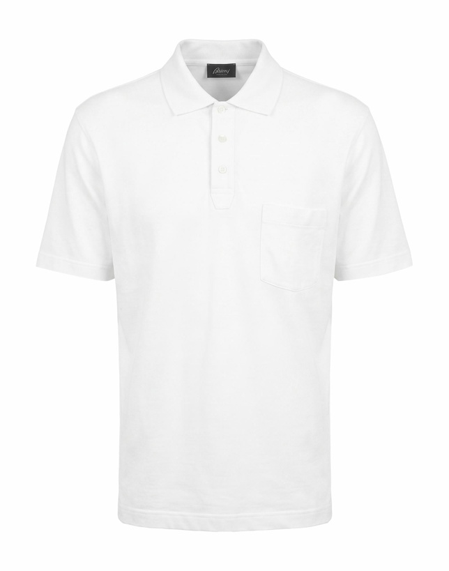 Photo: Brioni Mens Polo shirt in Off white