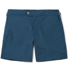 TOM FORD - Slim-Fit Mid-Length Swim Shorts - Men - Storm blue