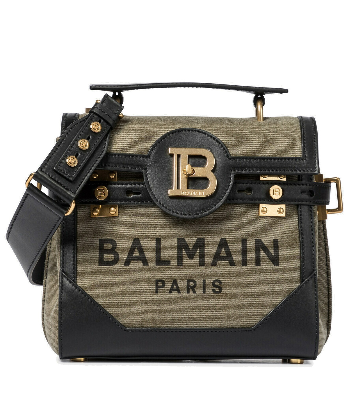 Balmain BBuzz 23 leathertrimmed shoulder bag Balmain
