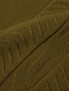 Theory - Jimmy Waffle-Knit Wool and Cashmere-Blend Sweater - Green