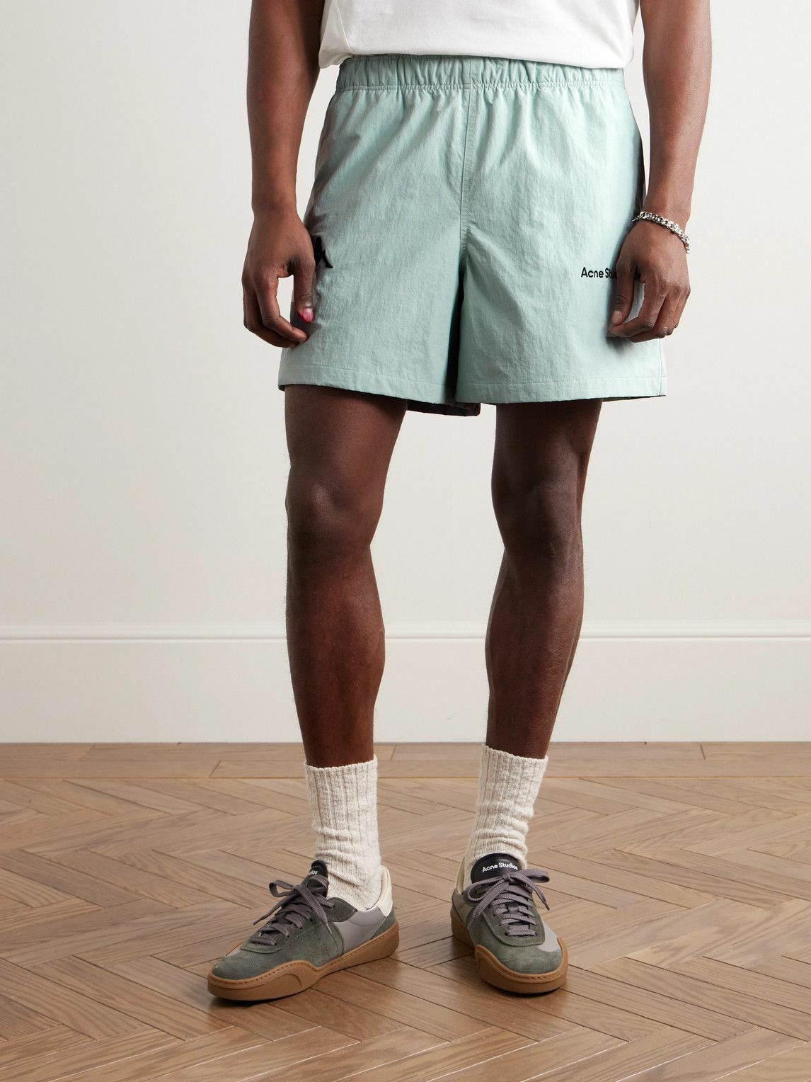 Acne Studios - Kappa Straight-Leg Logo-Embroidered Nylon