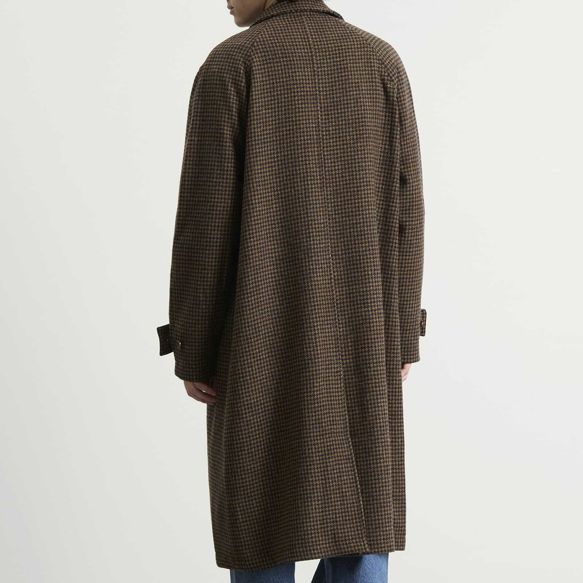 Foret Men's Pine Wool Coat in Check