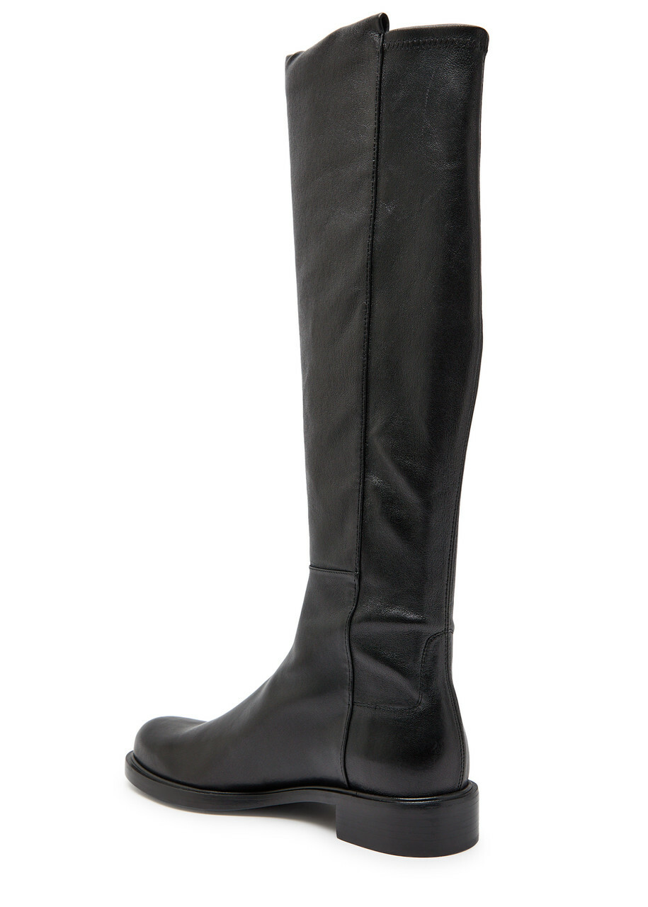 Stuart Weitzman 5050 Gisele Leather Knee-high Boots Black