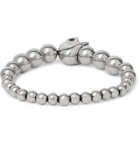 Alexander McQueen - Skull Silver-Tone Beaded Bracelet - Silver