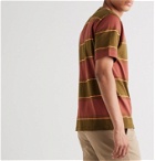 Beams Plus - Striped Cotton-Jersey T-shirt - Burgundy