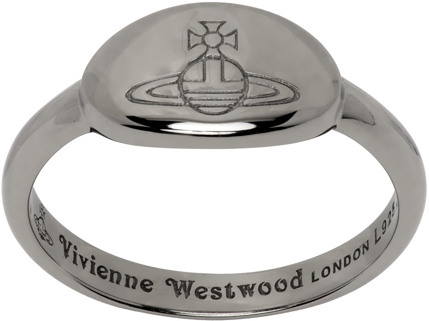 Vivienne Westwood Gunmetal Tilly Ring