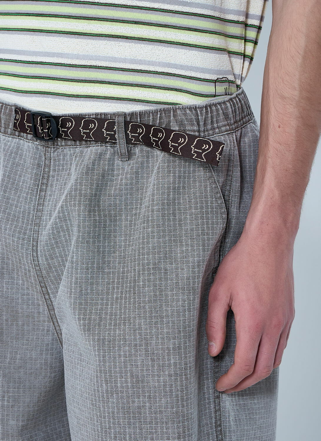 Brain Dead Belted Cotton Shorts
