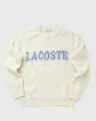 Lacoste KNIT LOGO SWEATER Beige Womens Pullover
