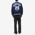 Moncler Men's Dives Varsity Bomber Jacket in Navy