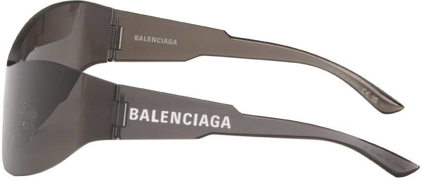 サングラス BALENCIAGA Grey Nylon Mono Square Sunglasses Balenciaga Nylon Mono Square Sunglasses in Gray | Lyst