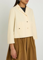Herno Cropped Stretch-polyamide Jacket Off White