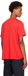 Moncler Red Cotton T-Shirt