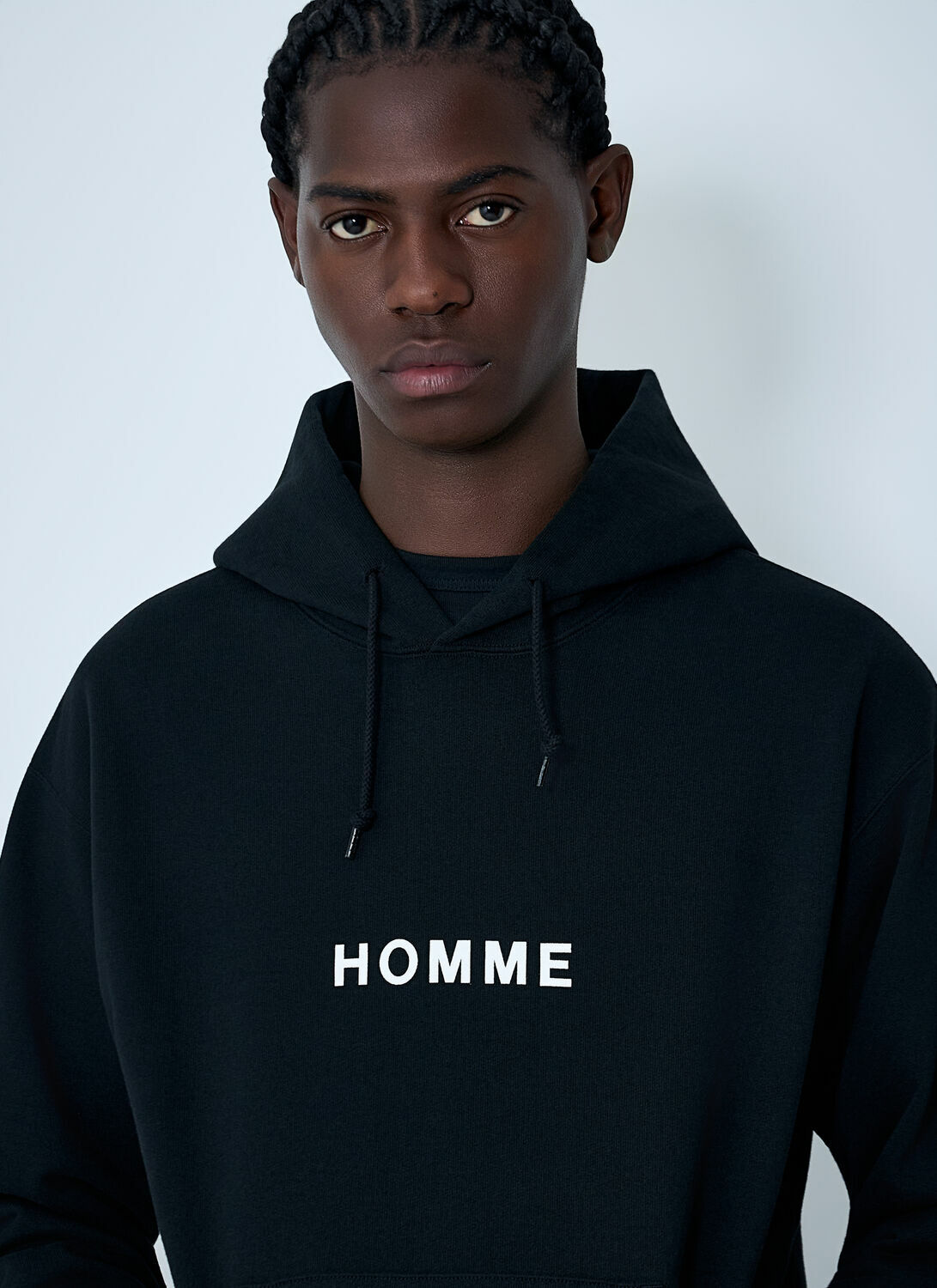 Comme des Garçons Homme Embroidered Logo Hooded Sweatshirt