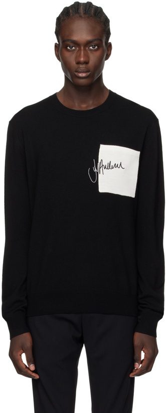 Photo: JW Anderson Black Embroidered Sweater
