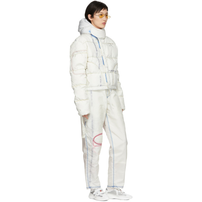 Kanghyuk Off-White Cropped Down Parka