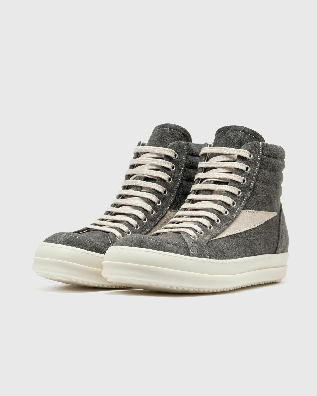 Rick Owens Drkshdw Woven Shoes Vintage High Sneaks Grey High 