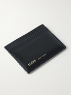 Loewe - Anagram Leather and Canvas-Jacquard Cardholder