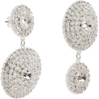 Magda Butrym Silver Crystal Disc Earrings