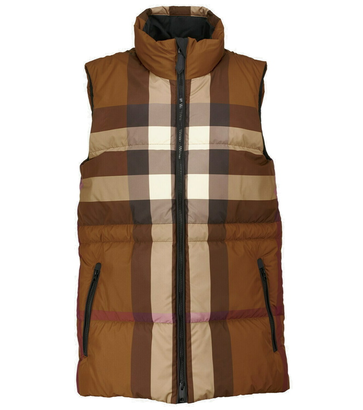 Photo: Burberry - Checked down vest