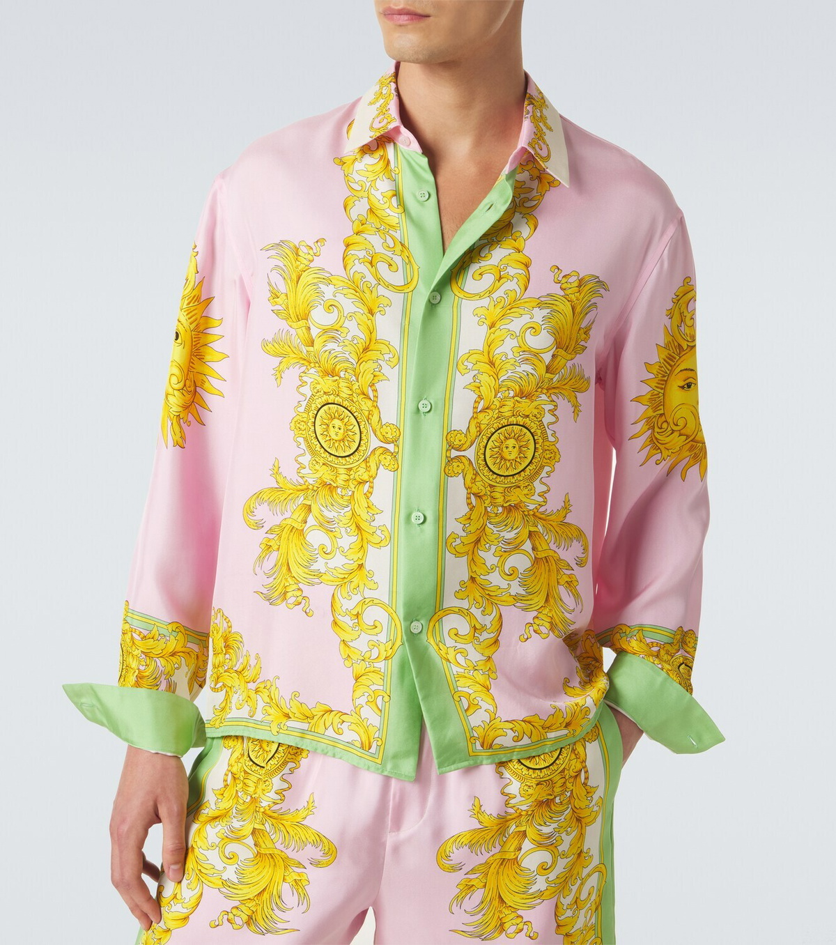 Versace Printed silk shirt