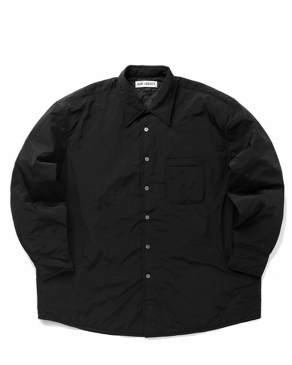 Photo: Our Legacy Tech Borrowed Jacket Black - Mens - Overshirts