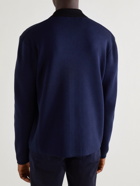 Dunhill - Colour-Block Mulberry Silk Zip-Up Cardigan - Unknown