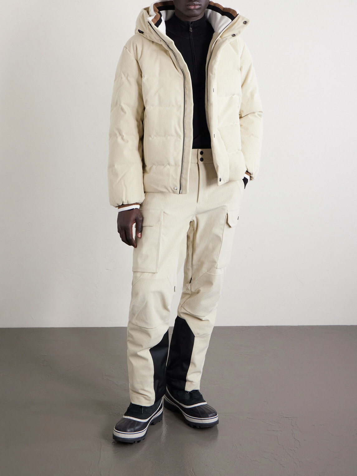 Fusalp - Straight-Leg Shell-Trimmed Corduroy Ski Pants - Neutrals