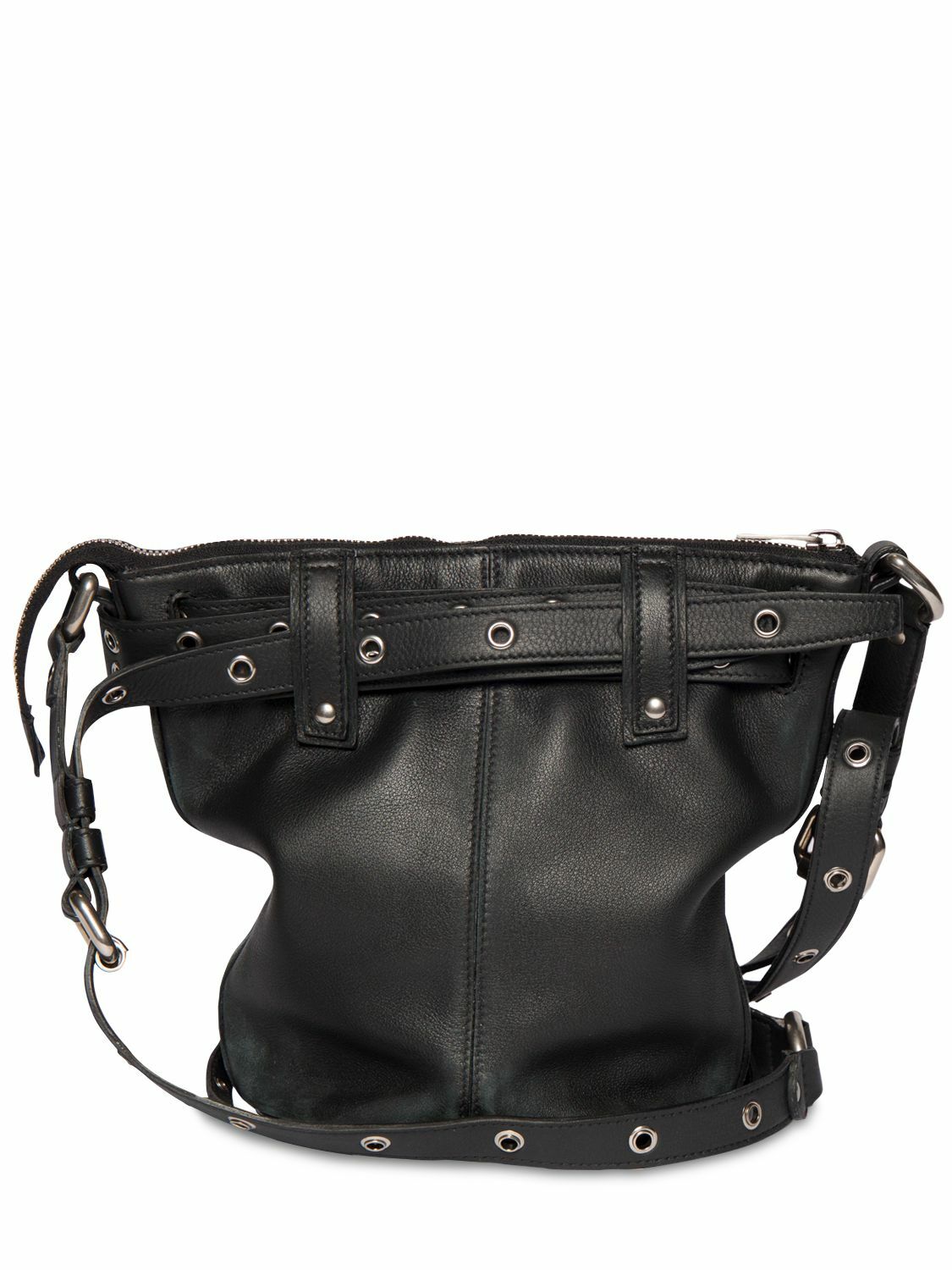 BALENCIAGA - Emo Leather Bucket Bag Balenciaga