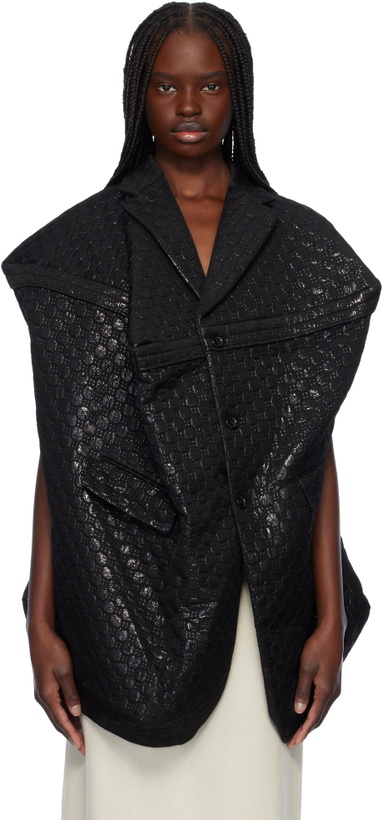 Photo: Comme des Garçons Black Lame Floating Weave Blazer