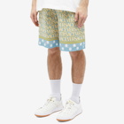 Versace Men's All Over Print Shorts in Light Blue